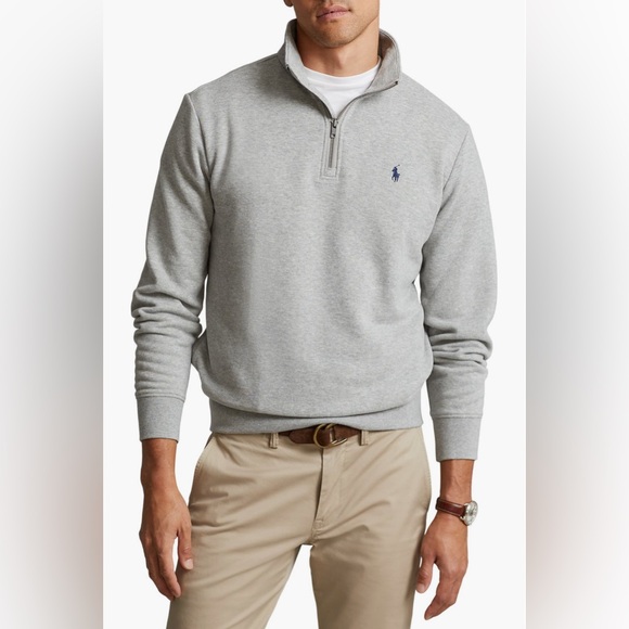 Polo Ralph Lauren Other - Polo Ralph Lauren Quarter Zip Fleece Pullover Size XXL Gray